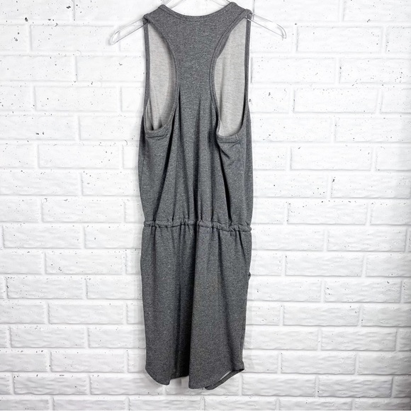 SUNDRY for Evereve “The Weekender” Grey Knit tank dress with tie waist - Picture 8 of 9